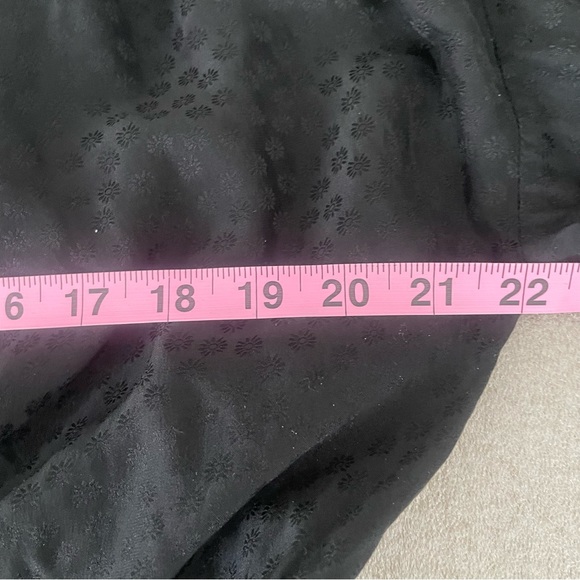 The Kooples Rent The Runway Black Floral Print Silk Dress Size 2 - Picture 7 of 10